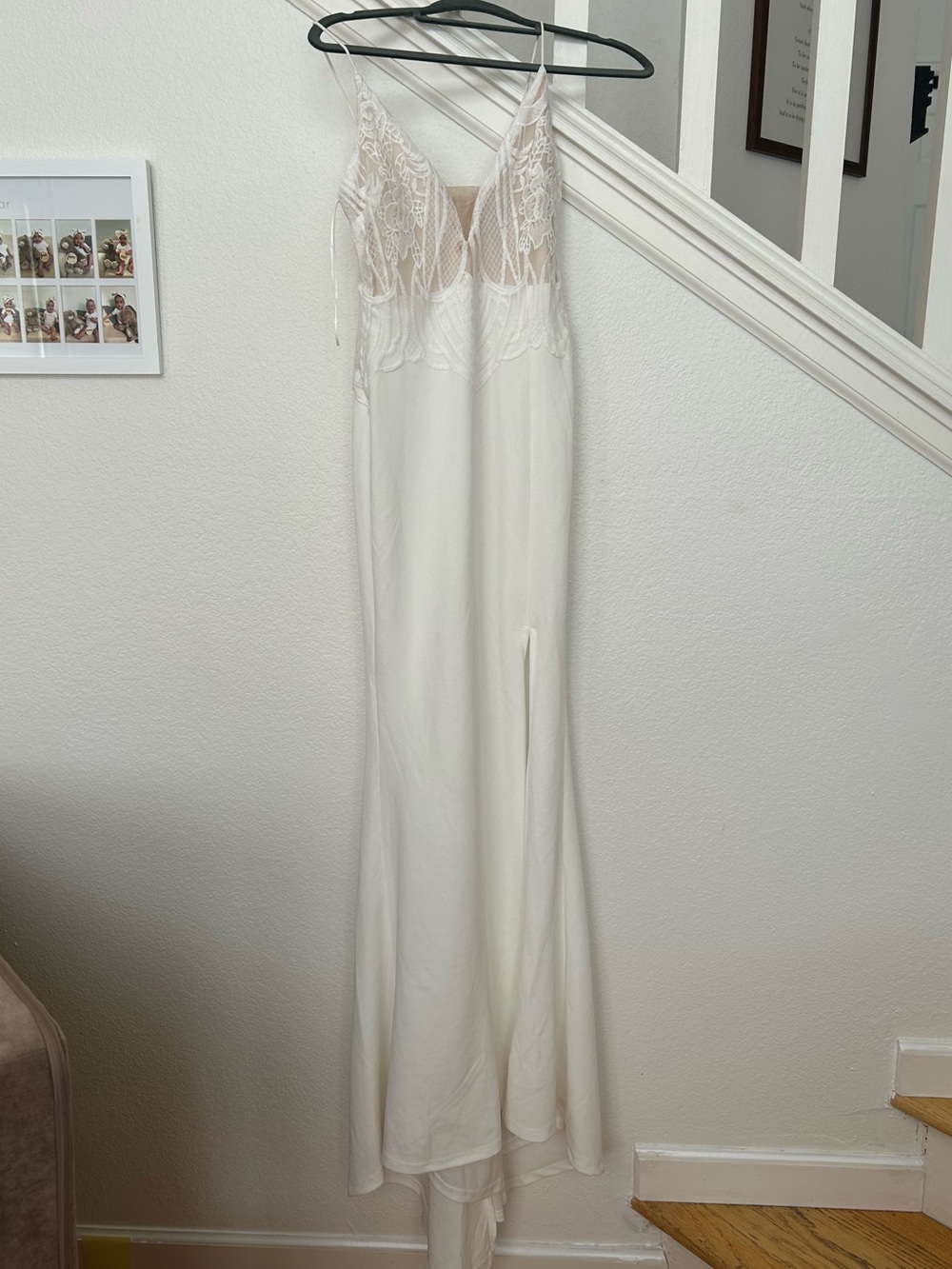 Hello Molly Ivory Lace Bodice Slip Gown